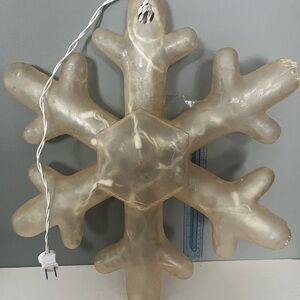 Large Acrylic Light Up Snow Flake .. See Listing